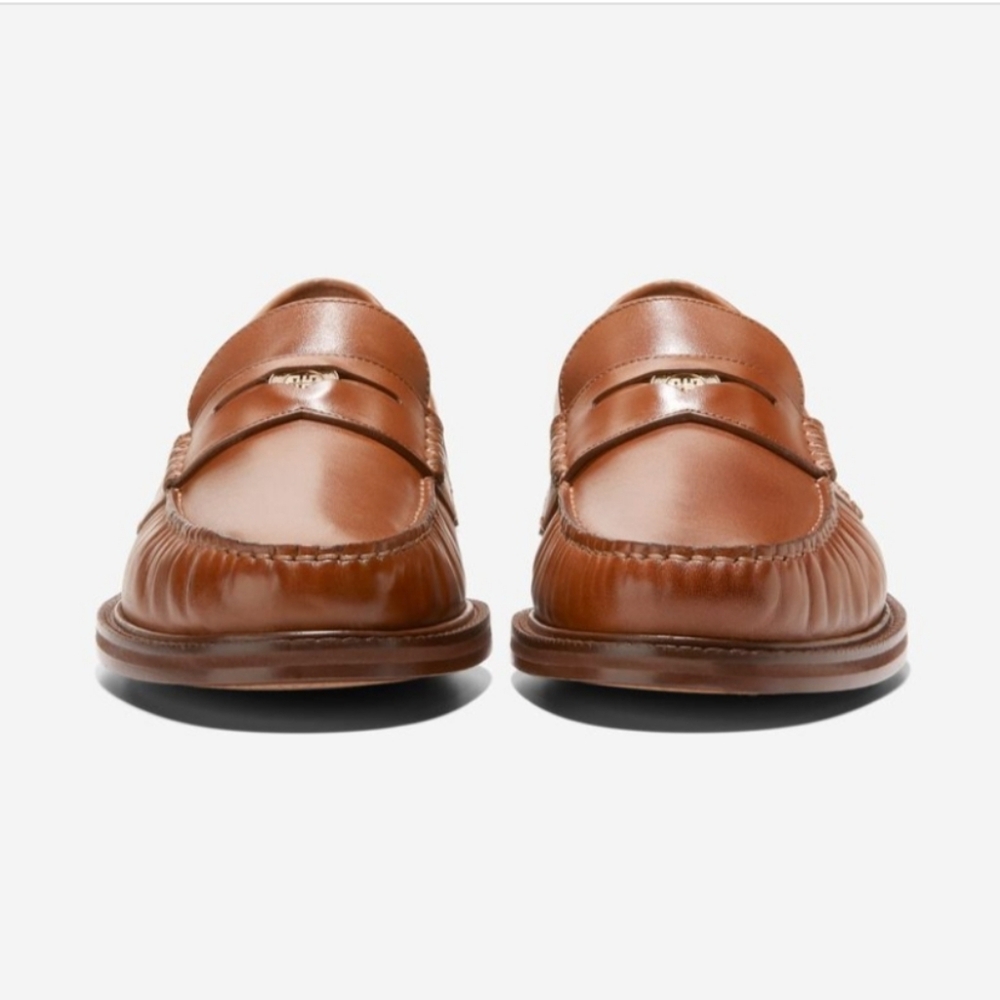 Cole Haan Pinch Grand Penny Loafers British Tan Leather Men's 8.5 Wide